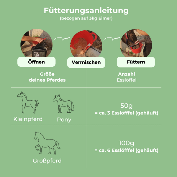 Natürliche Entgiftungskur für das Pferd (3 Monate)